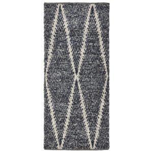 House Doctor Černobílý bavlněný běhoun Kin 90 x 200 cm